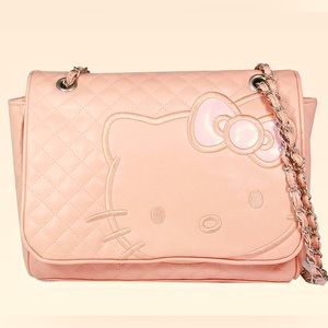 Hello kitty warm pink shoulder purse.
